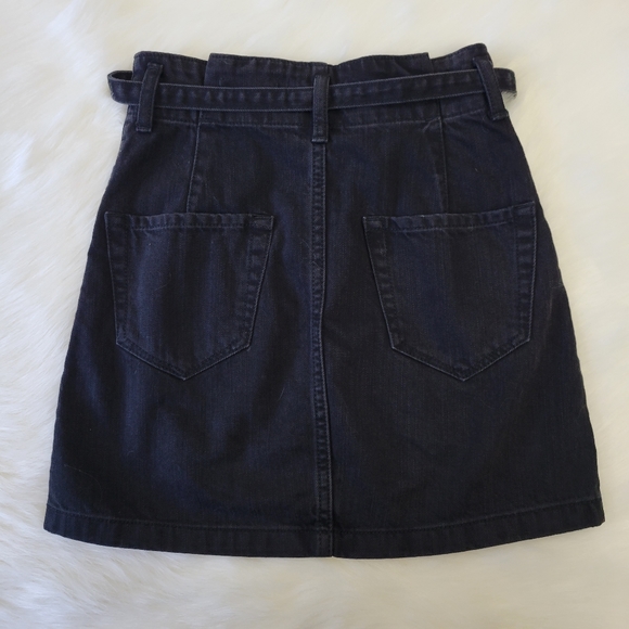 Hollister Ultra High Rise Tie Waist Denim Jean Skirt Juniors 00 Back To School - Picture 3 of 4